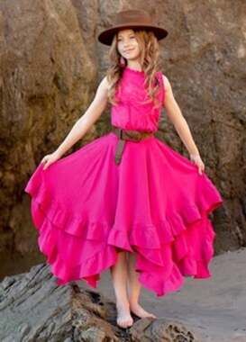 Joyfolie Mia Joy Sena Skirt in Fuchsia Girl's Size 6